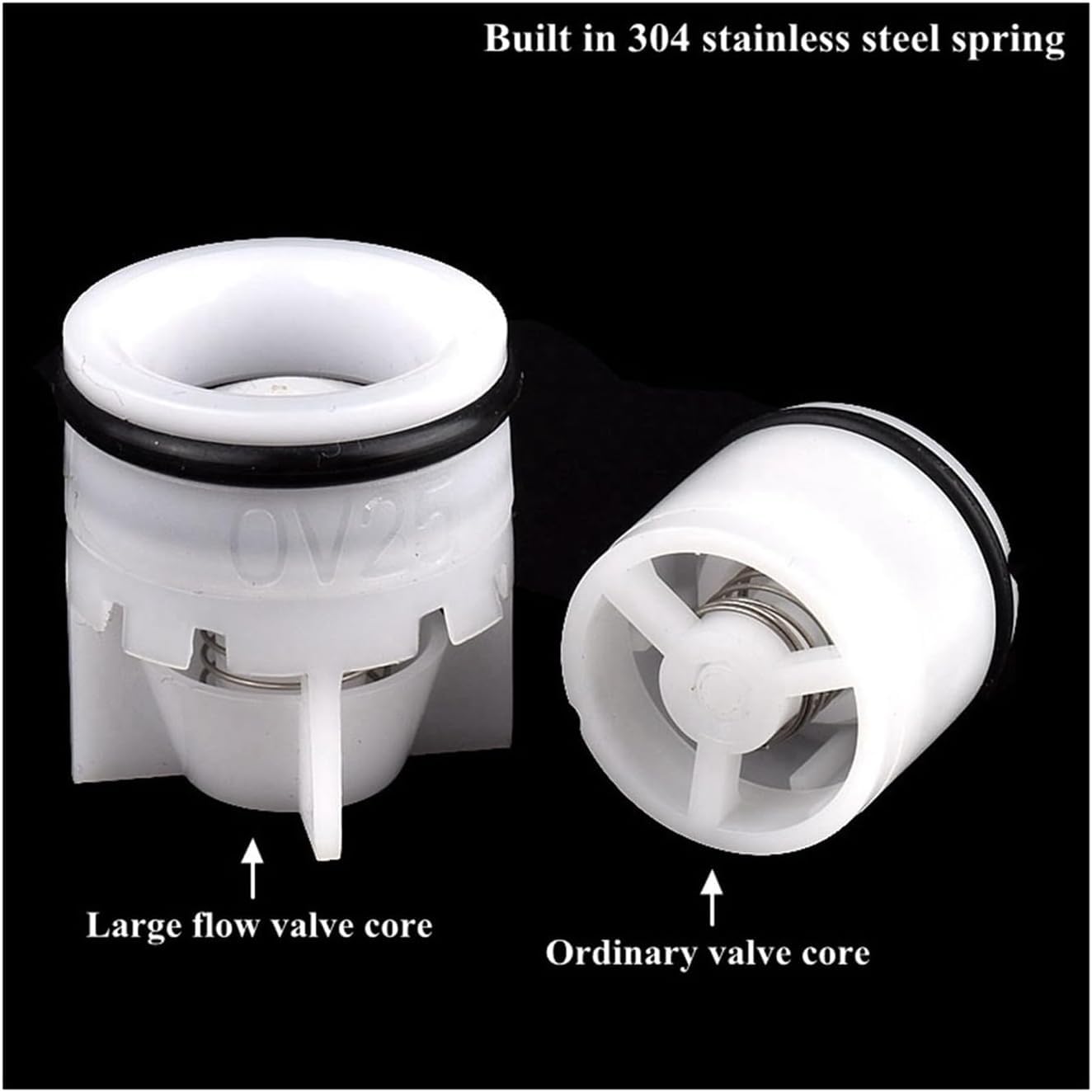 1~10 pezzi 8 50 mm plug-in in plastica valvola di non ritorno ritegno a molla contatore dell'acqua antigoccia(Large Flow Od 50mm,10Pcs)