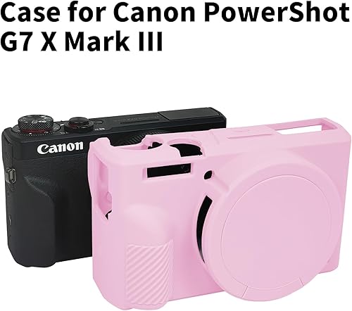 Miniatura 37 de Easy Hood Funda para cámara digital Canon Powershot G7 X Mark III, funda protectora de silicona suave con cubierta de lente extraíble para cámara