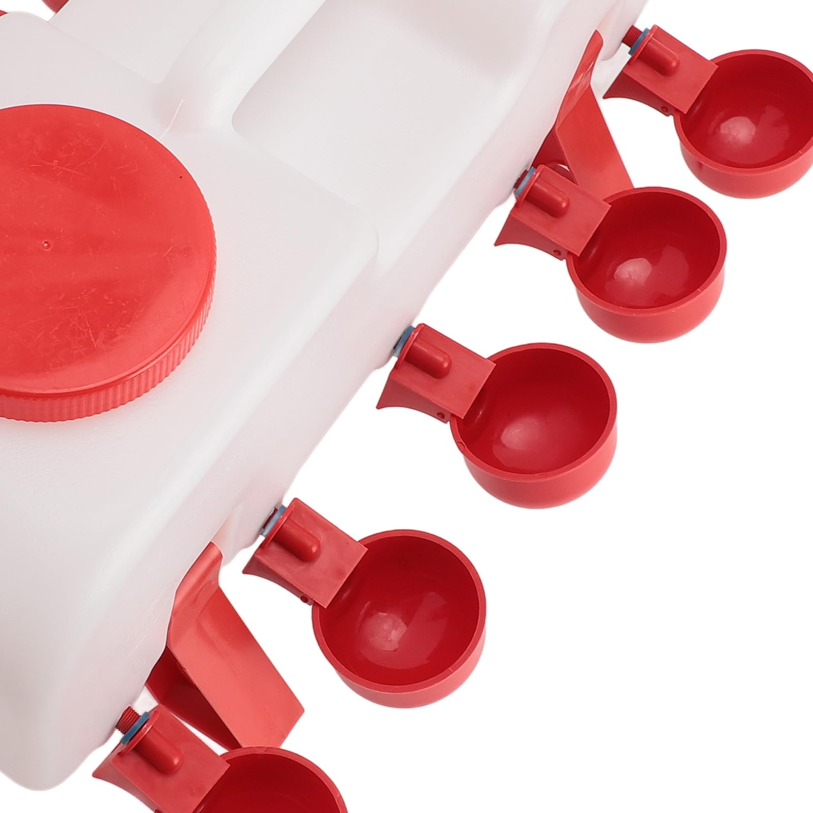 Naroote Abbeveratoio Automatico per Polli, Abbeveratoio Chiuso per Pollame da 10 L con 10 Vaschette, Maggiore Sicurezza nell'Abbeveraggio, Design Multiuso, per Polli, Pappagalli (Piccola)