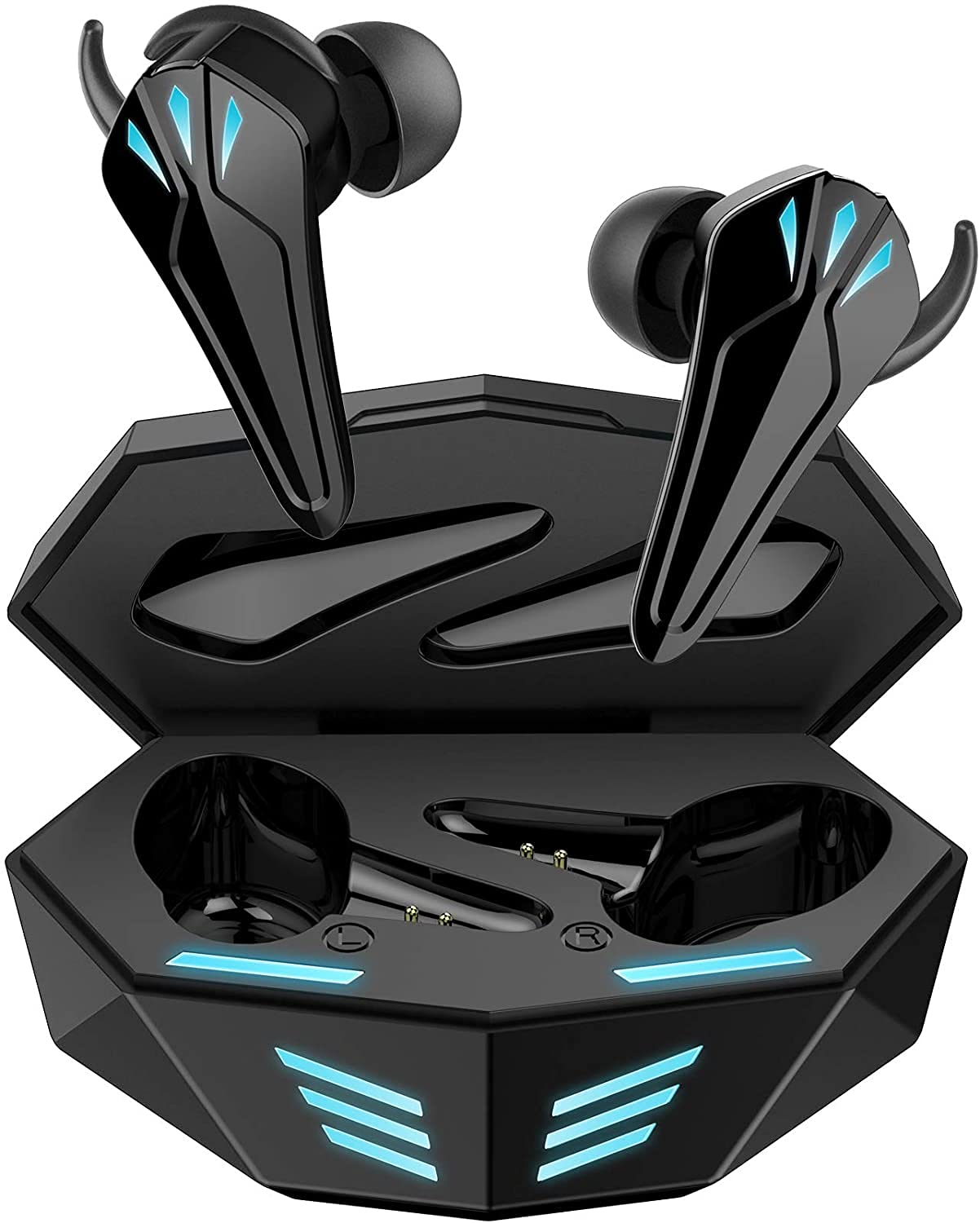 EXCLUZO Gaming Earbuds, TWS Earbuds True Wireless Earphone with Mic, LowLatency Gaming Headset