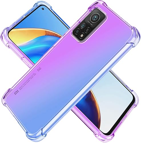 KOARWVC Funda para Mi 10T 5GMi 10T Pro 5GRedmi K30S M2007J3SY Caso, Crystal Clear Case Gradient Slim Anti Scratch TPU A prueba de golpes Funda