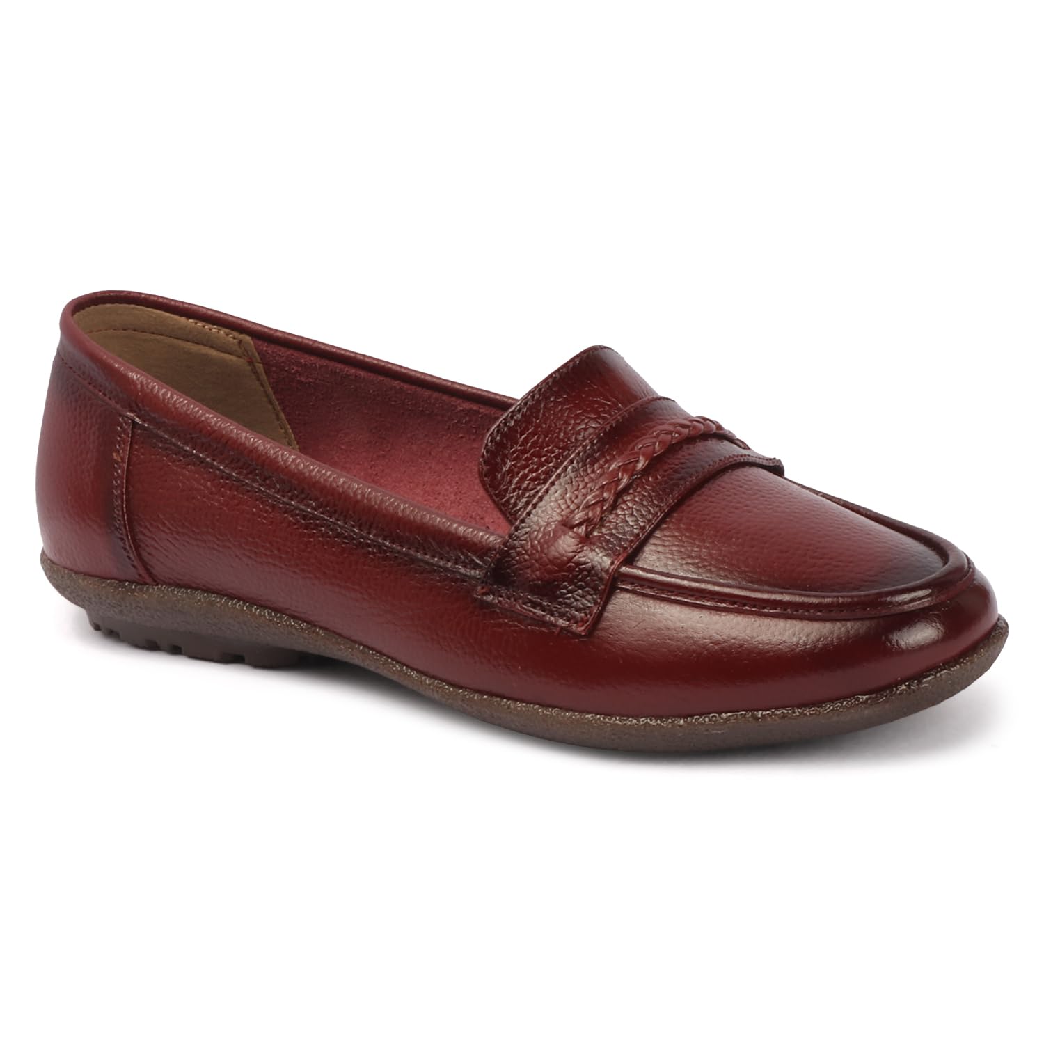 Women Solid Loafer | Leather Upper with Comfortable TPR Sole Shoes for Women RP-3137-image-31