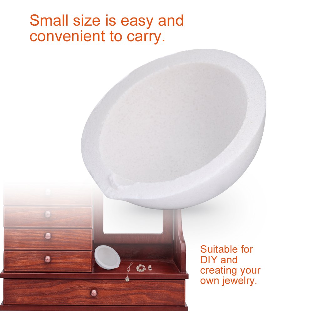 Crogiolo In Quarzo Per Fusione Metalli - Diametro 6cm, Per Oro, Argento E DIY - Foto 8