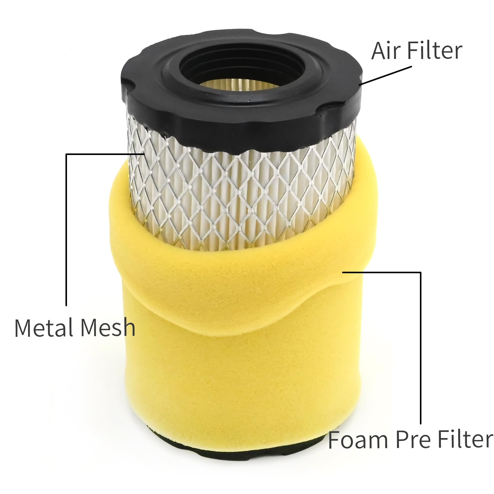 Air Filter with Tune Up Kit, Compatible with Briggs and Stratton 591334 492932 696854, John Deere D100 D110 D125 D130, Husqvarna YTH22V46, Lawn Mower Oil Filter - Walmart Supplies