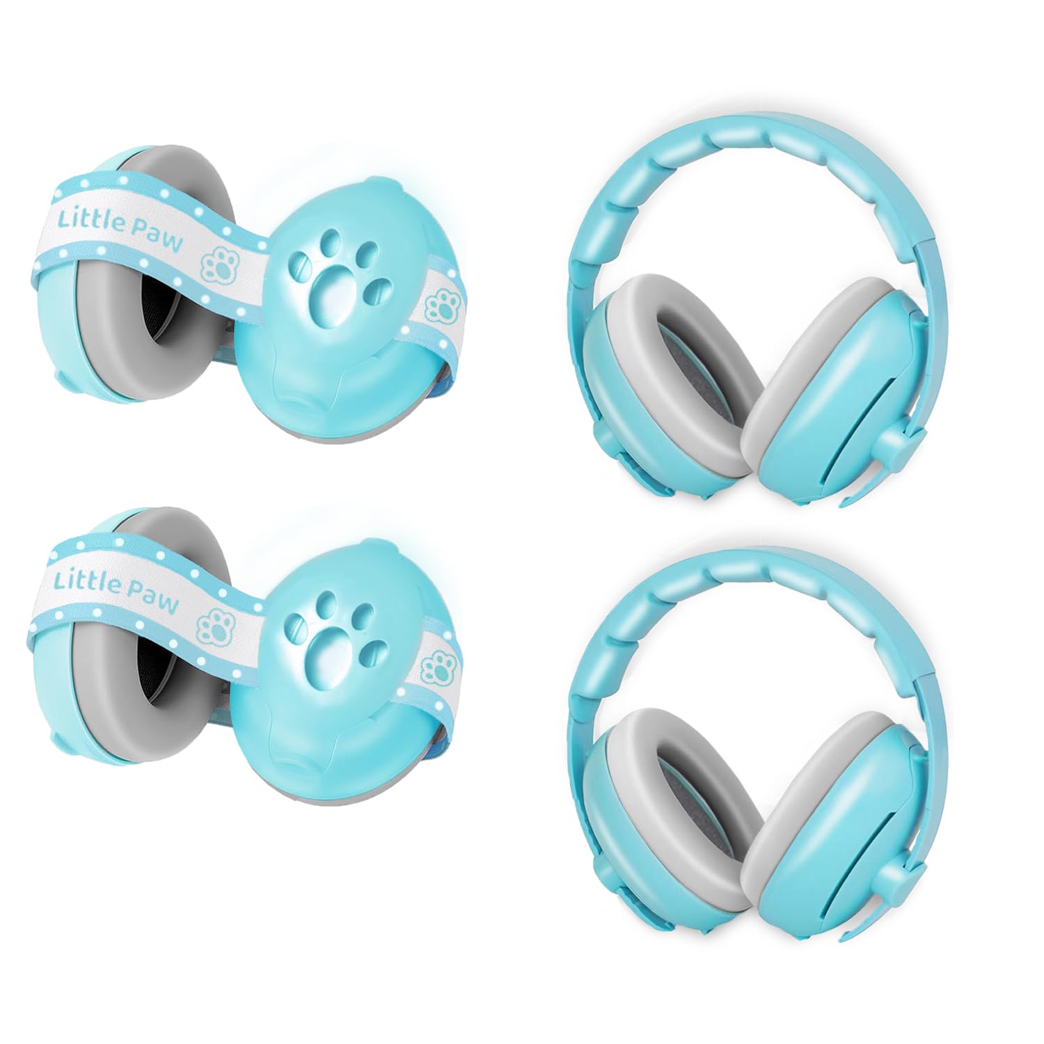 2-in-1 Baby Ear Defender for Babies Toddlers up to 36 Months - CE & UKCA Certified - Noise Reduction Earmuffs Baby Headphones Against Hearing Damage & Improves Sleep