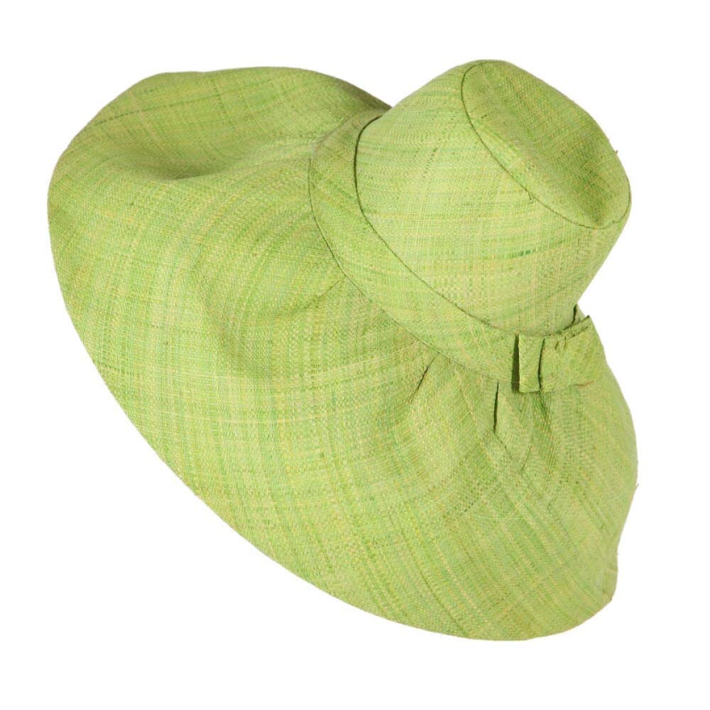 Pamela Invitada Boda Mujer Sombrero Ibiza Grande en Rafia de Madagascar Pamela Ala Larga 18 cm Moldeable Sombrero Playa Mujer Paja Madrina Boda, Pamelas para Bodas y Tocados, 10 Colores Disponibles