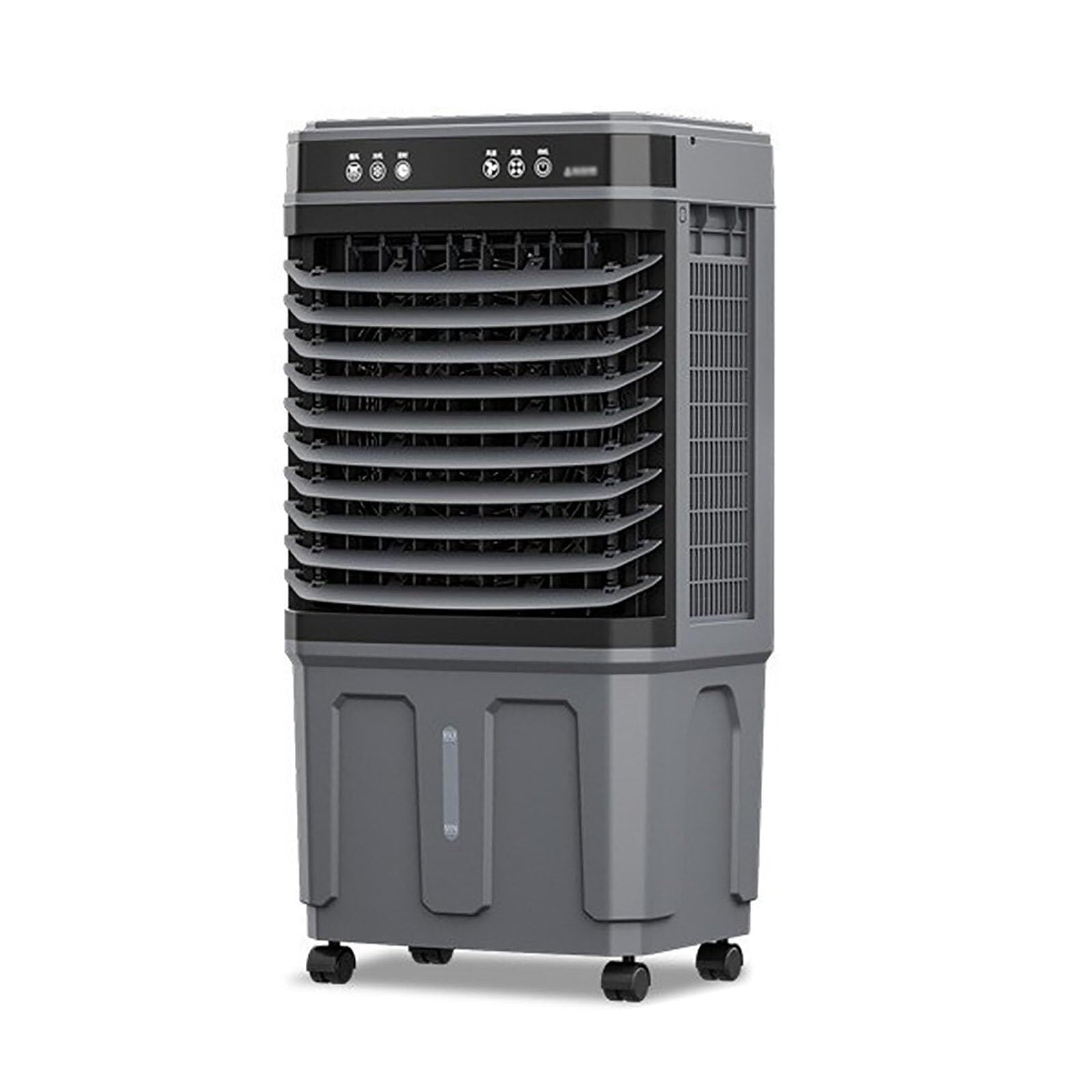 Aire acondicionado portátil, pingüino aire acondicionado sin tubo frío con temporizador para la habitación con motor de cobre puro, ventilador de refrigeración con mando a distancia, tres niveles de