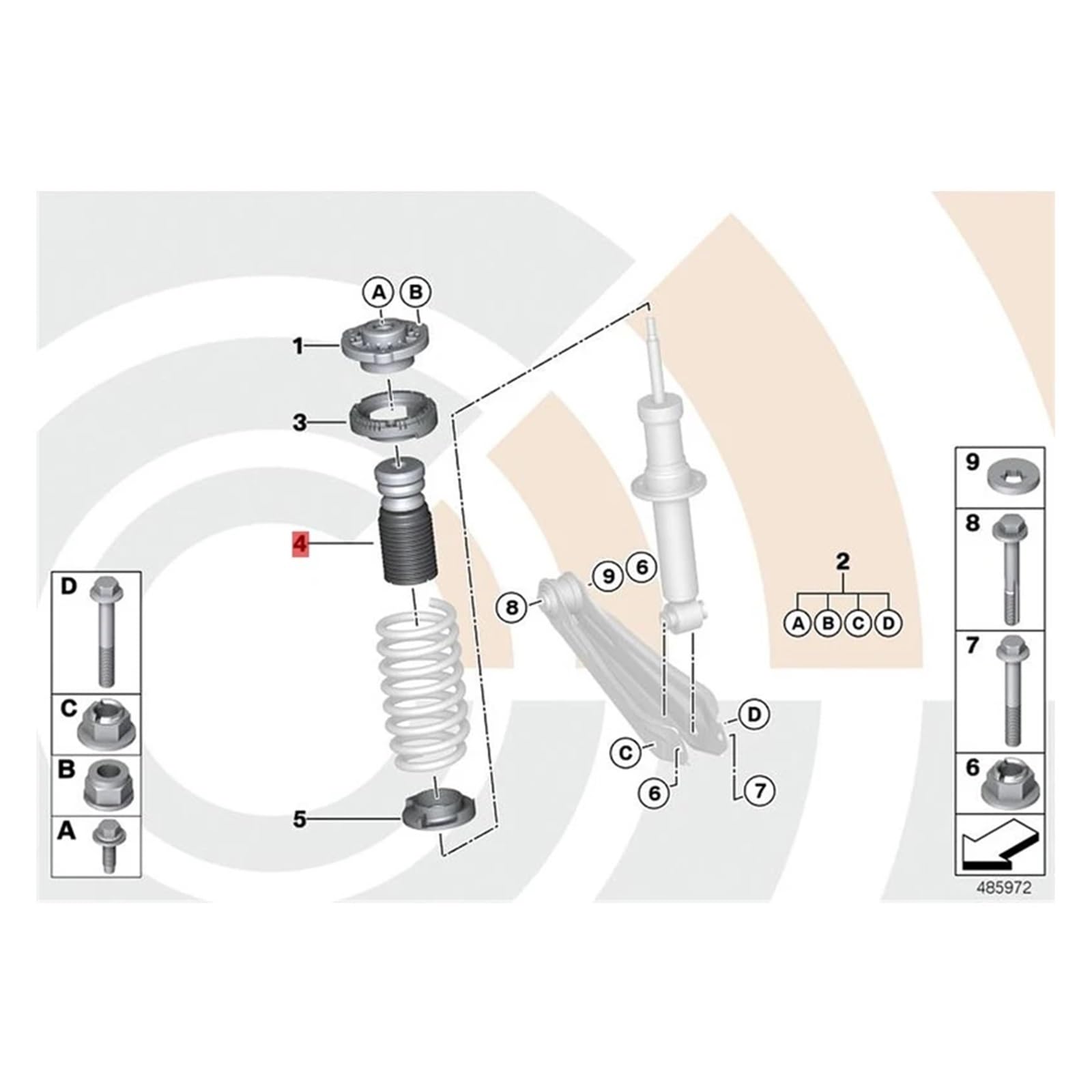 liwei Store 33536856829 Car Rear Shock Absorber Boot