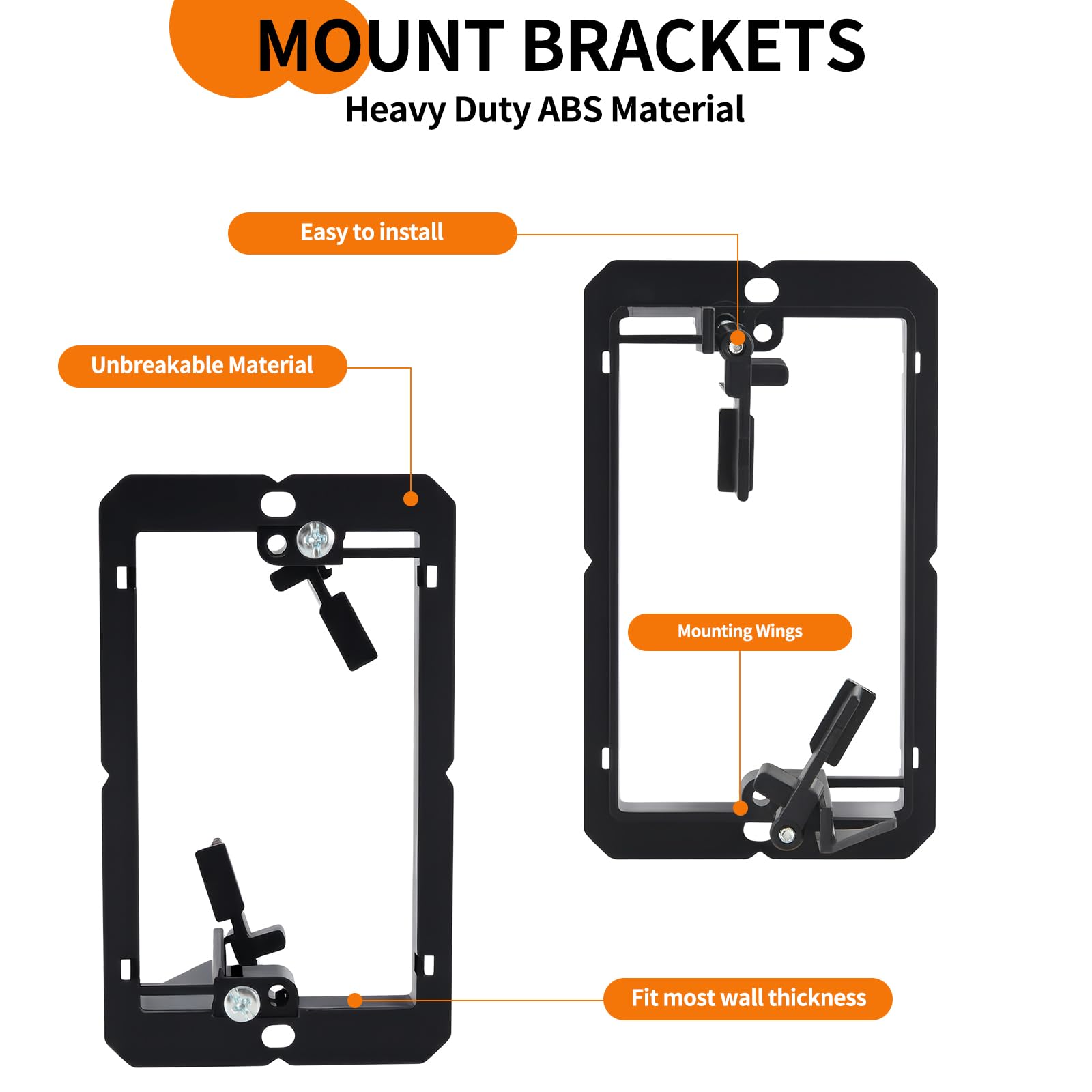 5 PCS Low Voltage Mounting Bracket, Black, Low Voltage Box — Amazon image 3