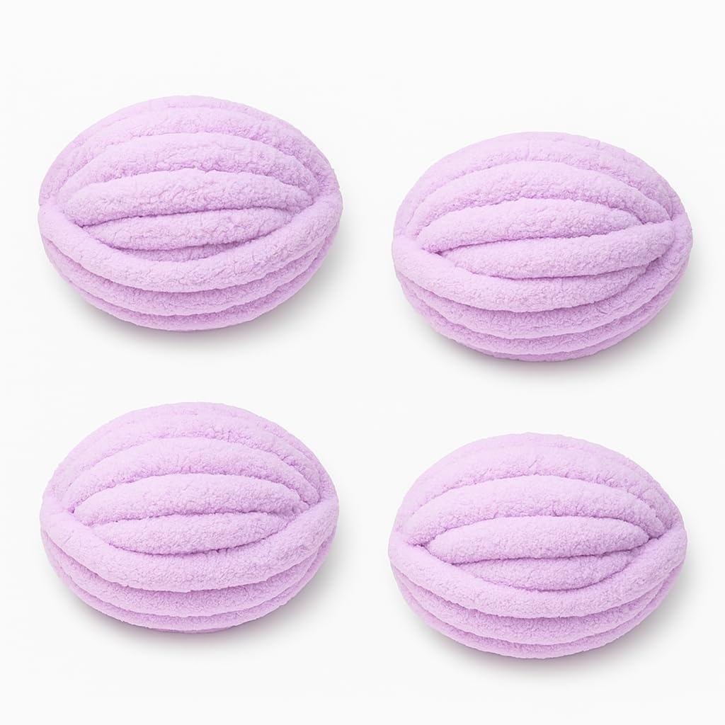 Hilo grueso para tejer a mano mantas de peluche suaves en tardes de ganchillo y relax en casa