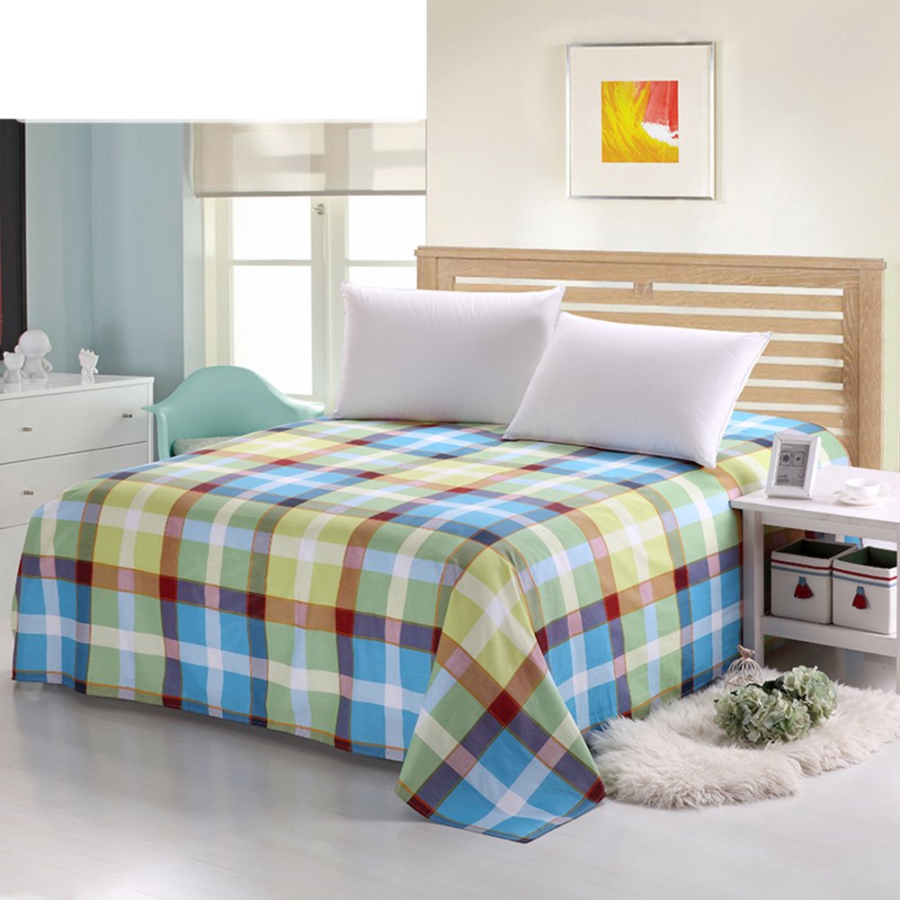 Drap en coton cartoon pour chambre d'ado et lit simple en sergé doux 200x230