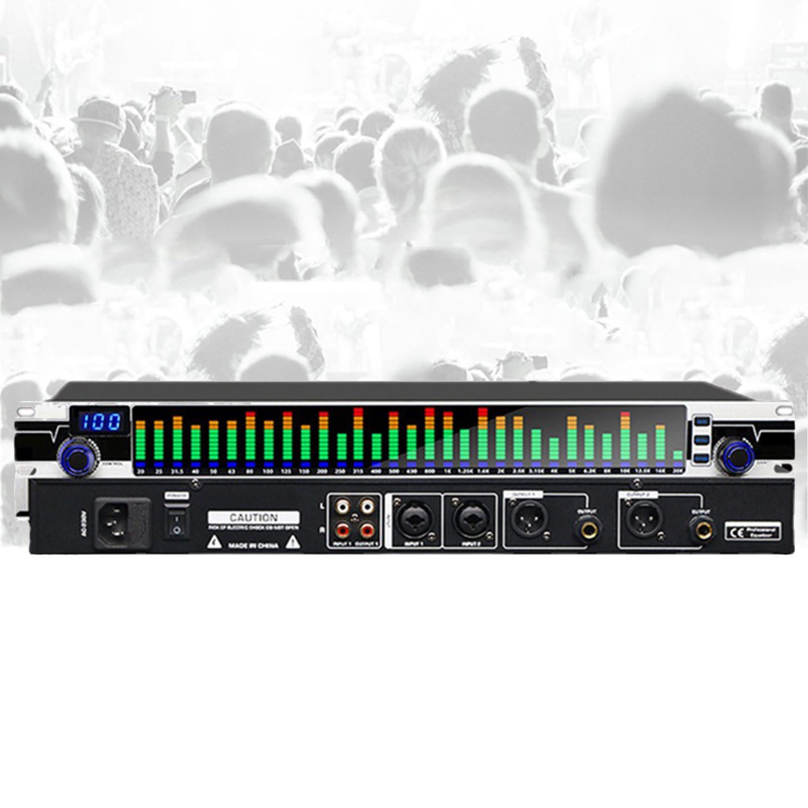 Audio Equalizer, Graphic Equalizer, Dsp Processing Equalizer, Dsp Digital Processor Technology, 10 Presets Can Manually Adjusted, for Music Production, Film Production