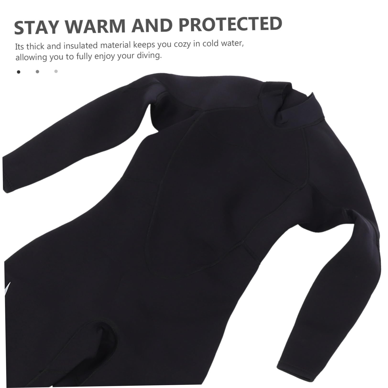 Stück Neoprenanzug Damen L Schwarz aus Scr Neopren für Tauchen | Langarm, Nylonstoff, 50 bis 57kg, für Surfen und Bewegungsfreiheit