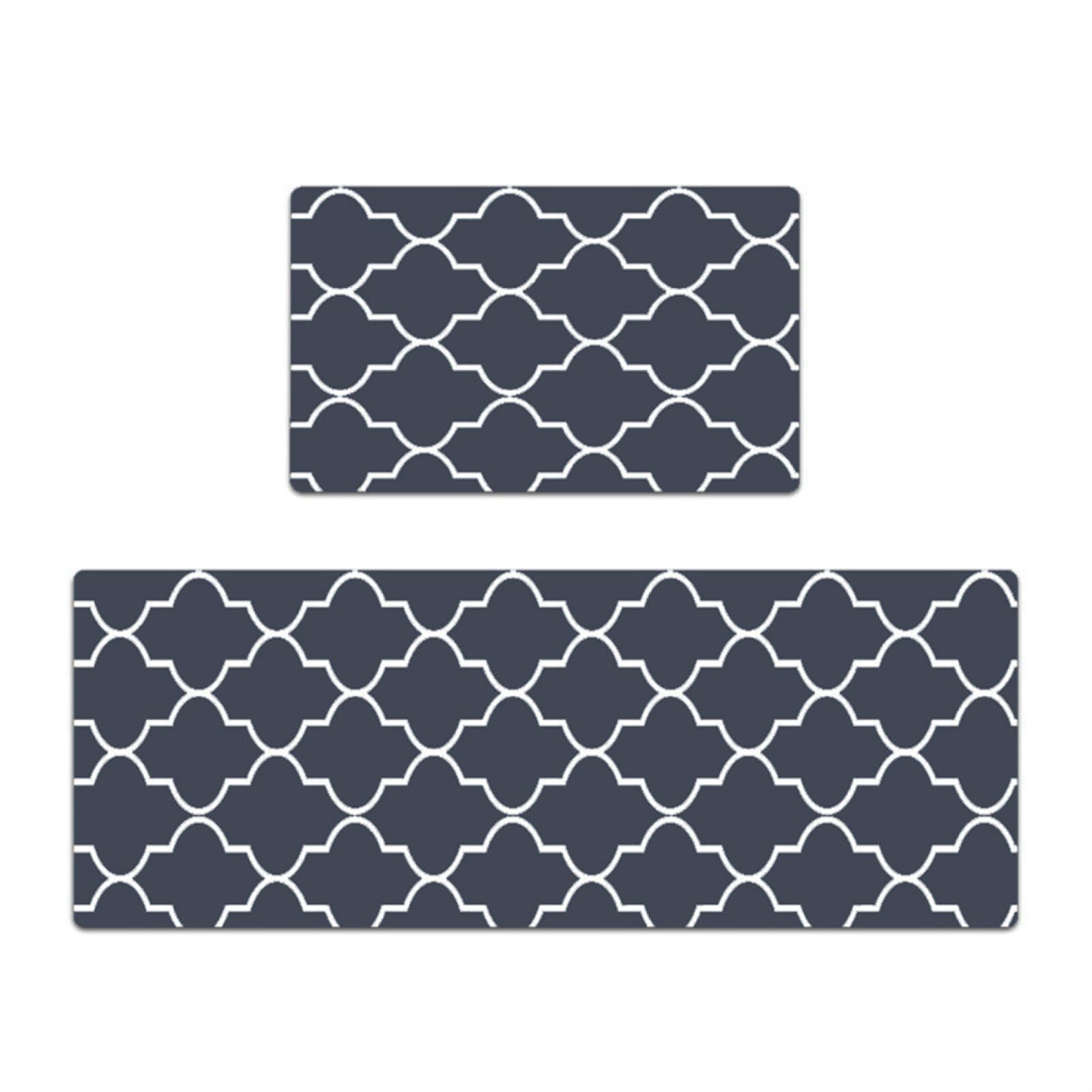 Tapis de sol cuisine et salon bleu gris pour sécuriser les espaces de vie