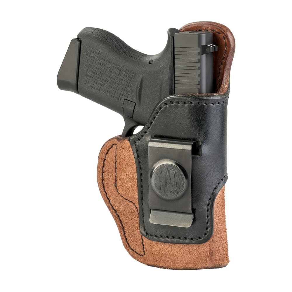 1791 GUNLEATHER Glock 43 Holster - Rigid IWB Premium Leather Gun Holster - Right Handed - Fits Glock 43, 43X, 42, 1911 3