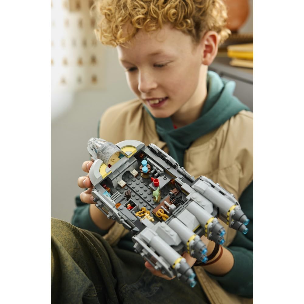 LEGO Star Wars Anzellański statek gwiezdny 75445 | Zabawka dla 9-latka, Grogu i 2 figurki Anzellanów, prezent Star Wars, klocki dla chłopca i dziewczynki, 701 elementów