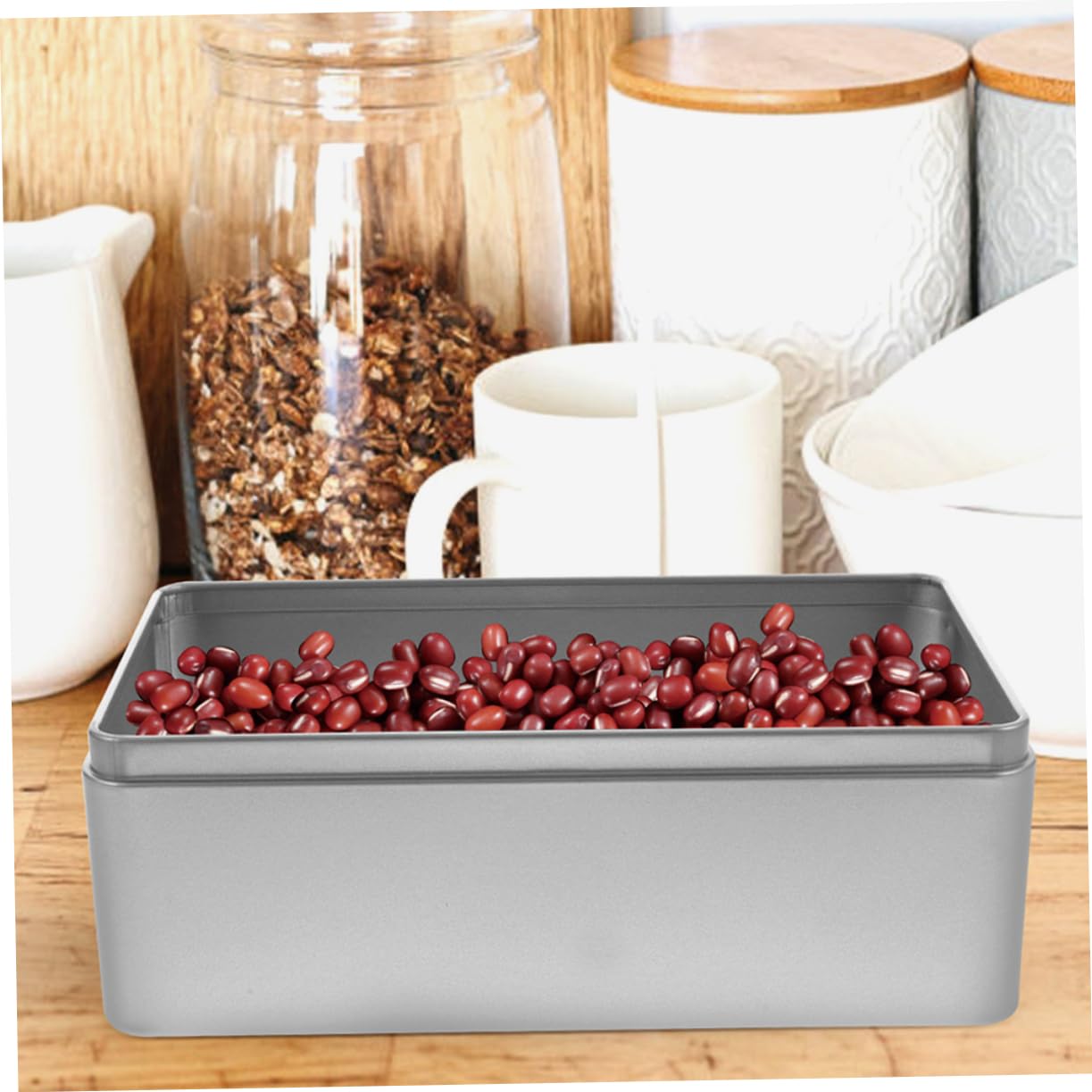 Cabilock 6piezas Cajas De Almacenamiento Rectangulares Para Té y Alimentos De Contenedores De Almacenaje Prácticos y Elegantes Para Fiestas y
