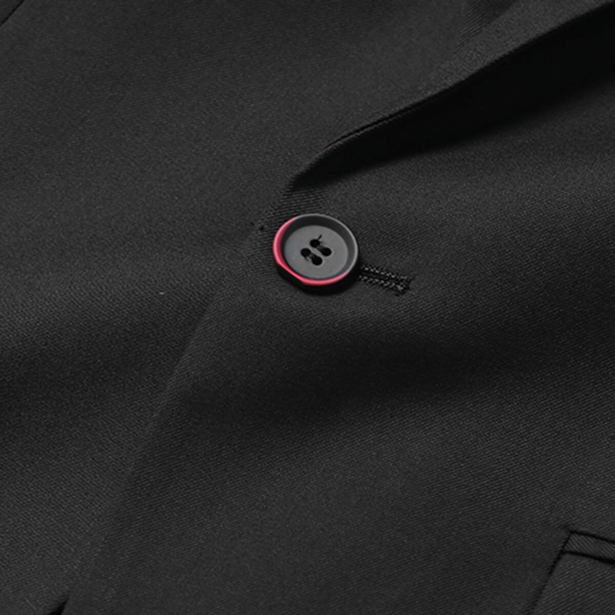 Allthemen Blazer da Uomo con Spacco Posteriore a Un Bottone Tinta Unita Jacket da Abito d'Affari Business