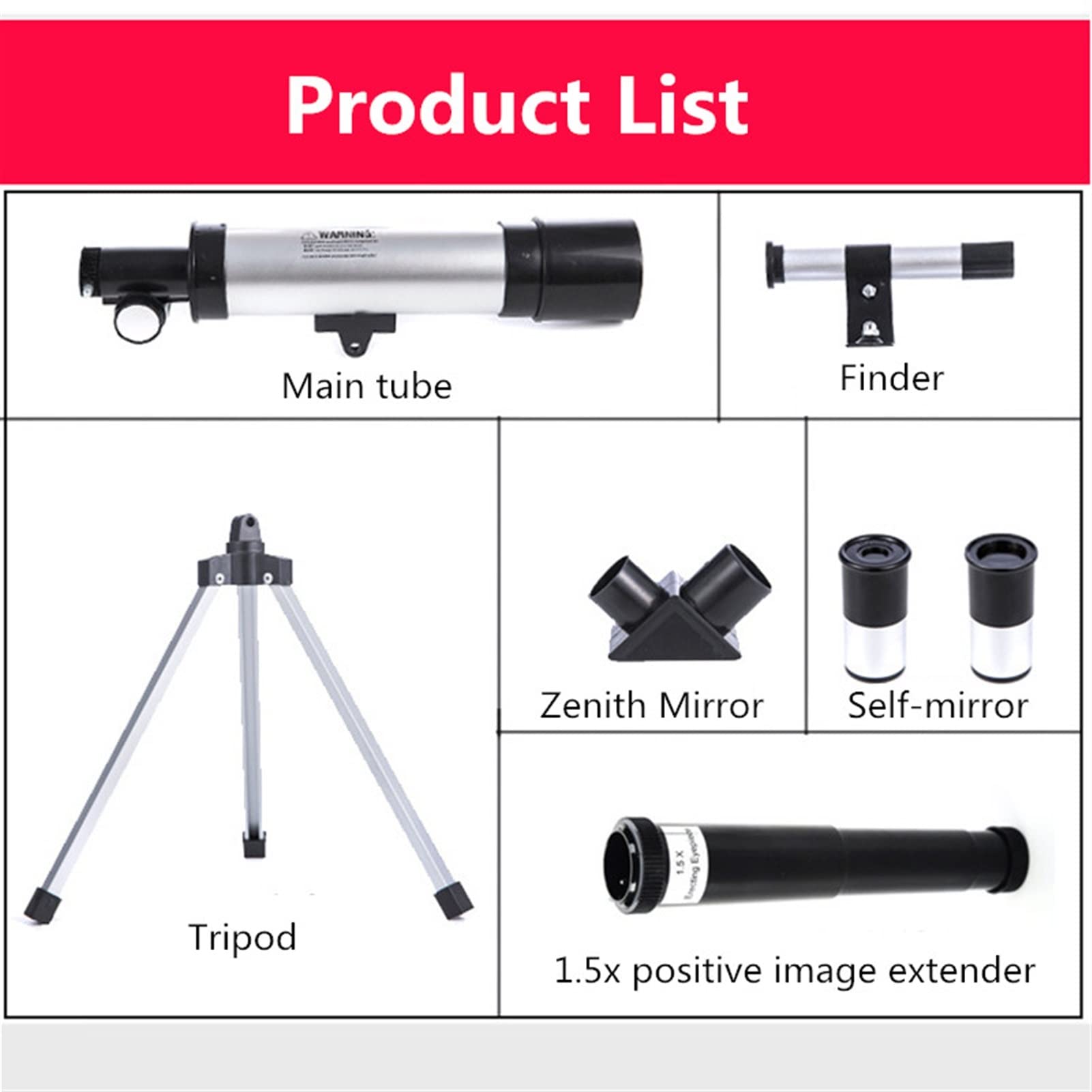 Monocular Potente Profesional de Alta definición con visión Nocturna para observación de Estrellas en el Espacio Profundo