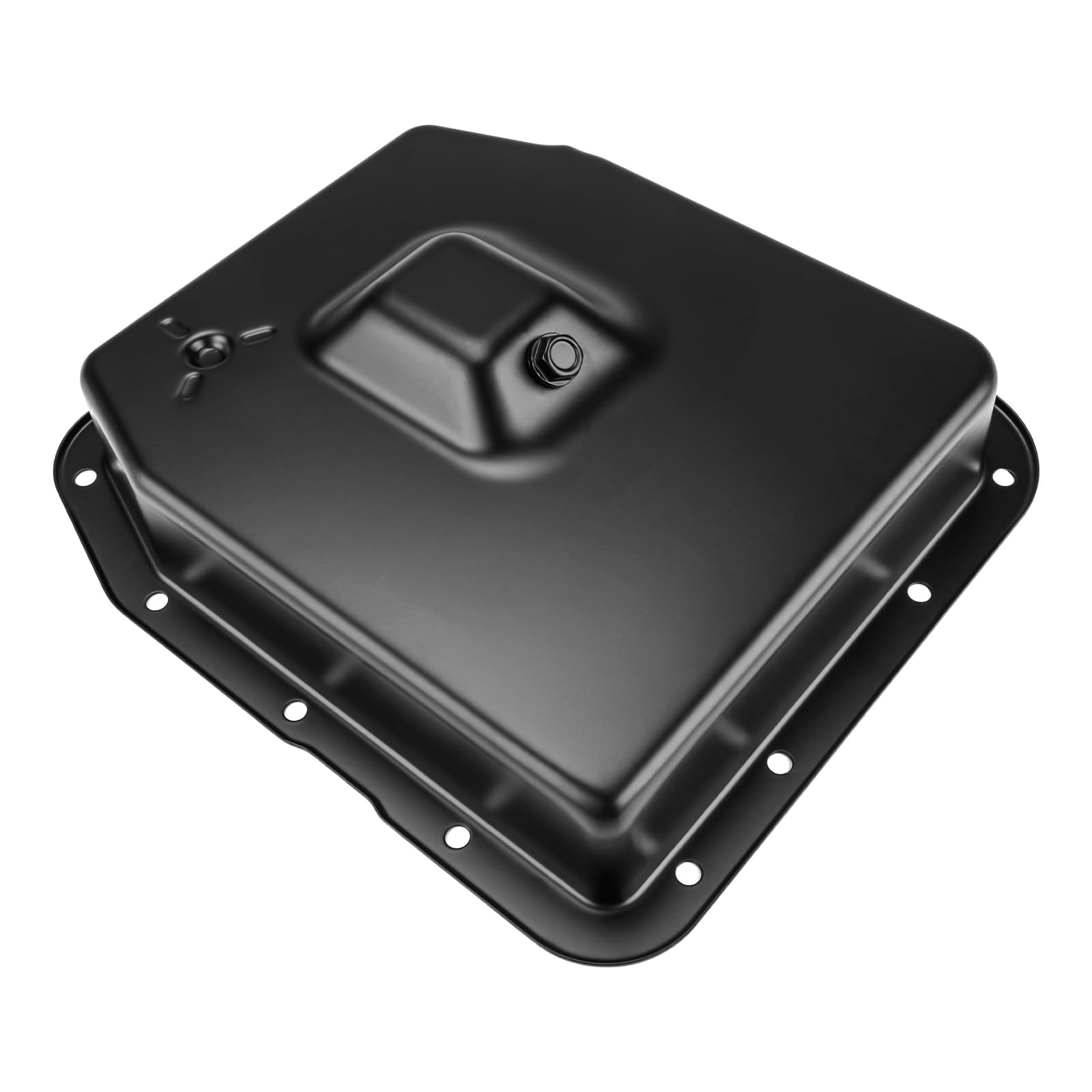 PHILTOPTransmission Pan 265813 with Drain Plug Compatible with F150, Expedition, E-350 Super Duty, Mustang, Explorer, Grand Marquis, Crown Victoria