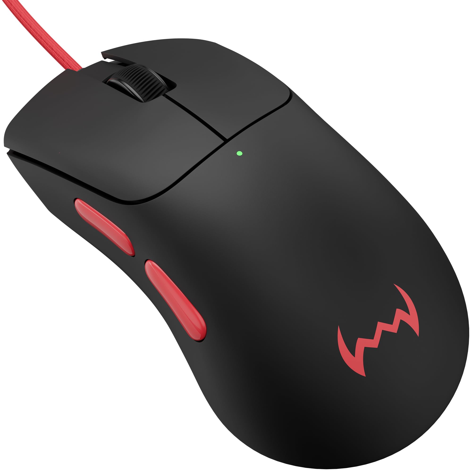 daWg Slay 25, 12400 DPI Wired Gaming Mouse, PixArt 3327 Sensor, 20M Huano Switches, 6 Buttons, 1000Hz Polling Rate, 85gm Lightweight, 220 IPS, 30G Acceleration, 1.5M Braided Cable (Black) — Amazon image 10