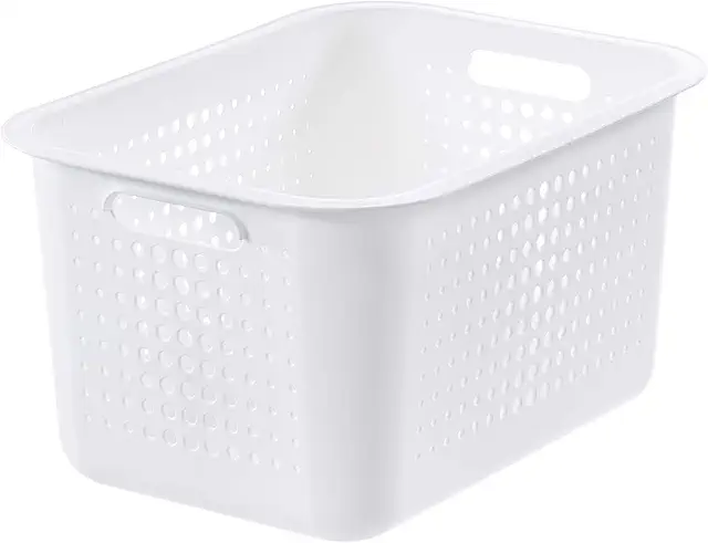Large Recycled Plastic Storage Basket - White - SmartStore