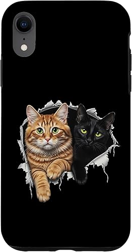 Cats Torn Cloth Shirt Cute Cat Tshirt Kittens Kitty Case for iPhone XR
