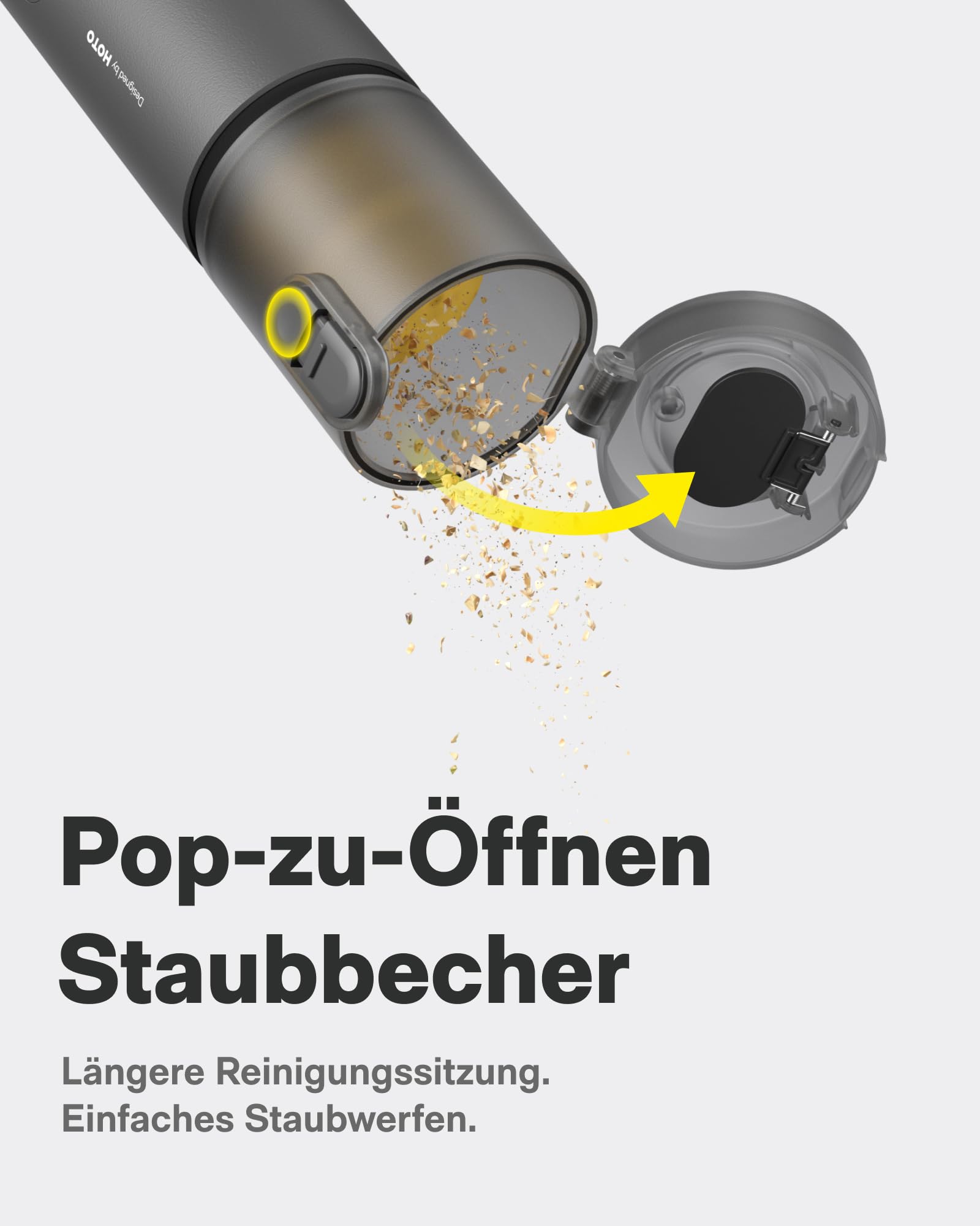 HOTO Handstaubsauger Akku 20000Pa Starke Saugkraft, 4-in-1-Kabelloser Autostaubsauger mit Gebläse- & Luftgebläsepumpe, Mini Staubsauger für Auto, Tierhaare, Teppich, Tastaturen & Schreibtisch