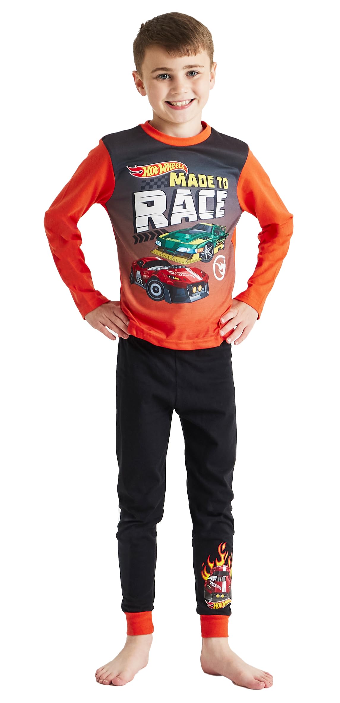 Hot Wheels Boys Pyjamas Racing Cars Made to Race PJs Nightwear (Hot Wheels Made to Race, 6-7 Years)