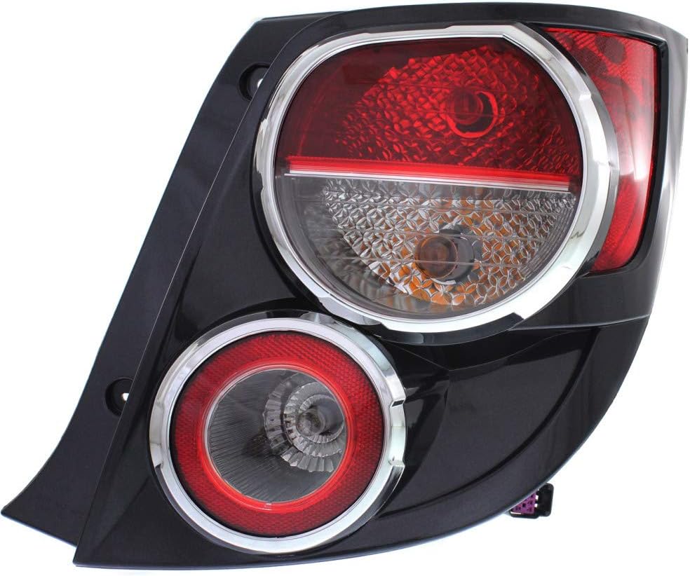 KarParts360 For Chevy Sonic Tail Light 2012 13 14 15 2016 Driver and Passenger Side | Pair | Hatchback For GM2800252 | 95470356