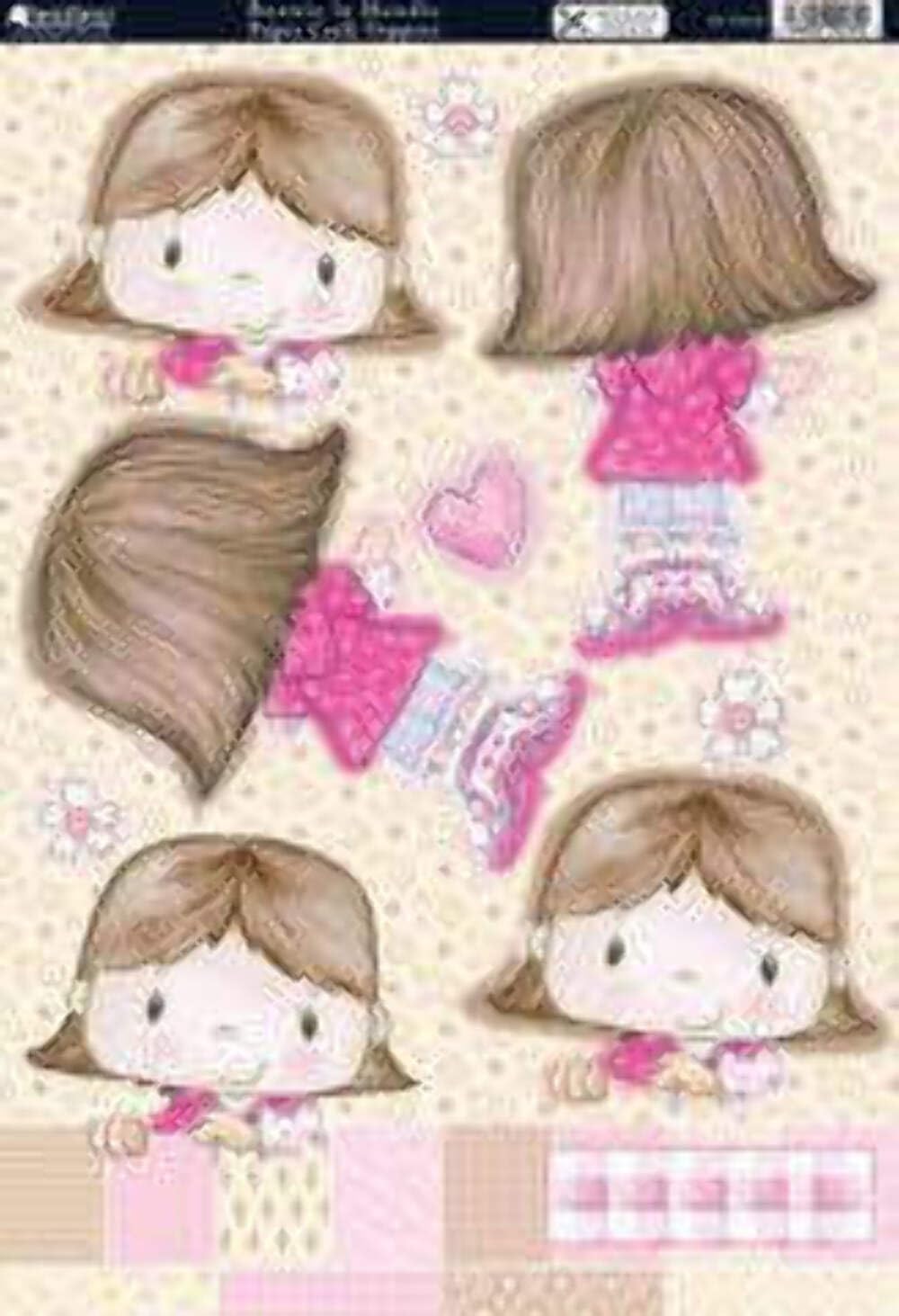 Kanban Crafts Bonnie In Hoodie Papercraft Toppers