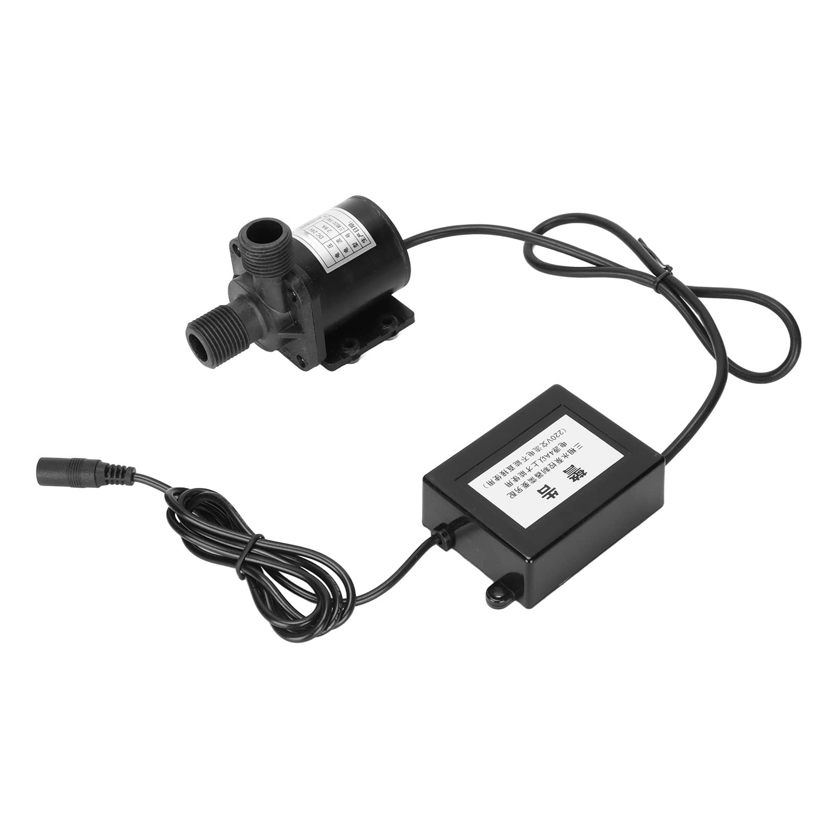 Zerodis Pompa Sommergibile Impermeabile DC 24V con Motore Brushless per Acquario, IP68, con Protezione da Sovraccarico per Albero in Ceramica, per Fontane D'acquario