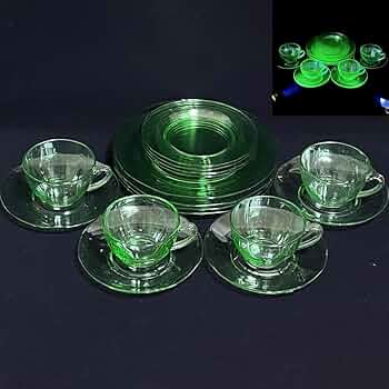 ウランガラス　置物　セット ウランガラス 置物 セット