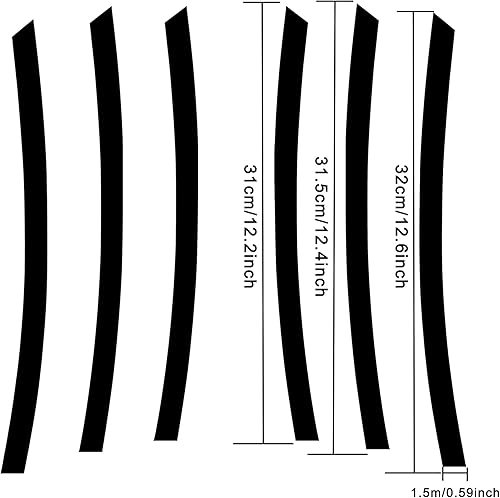 Miniatura 2 de TOMALL 6 calcomanías de ventilación lateral para automóvil compatibles con Chevrolet Camaro 2010-2021 calcomanías de vinilo para ventilación lateral