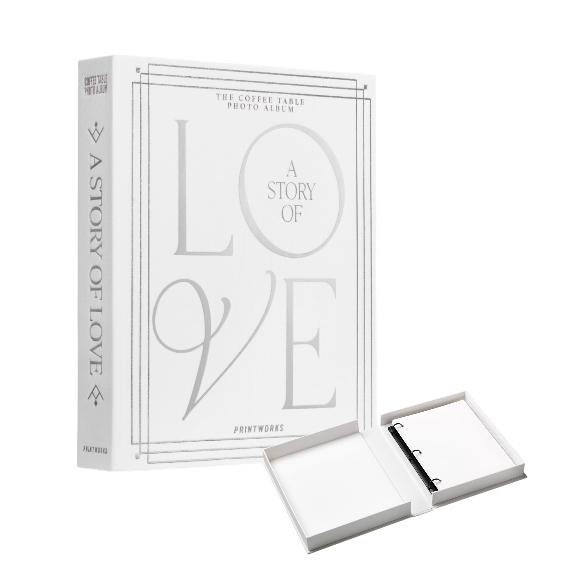 Printworks White Photo Album A Story Of Love Xl Silver