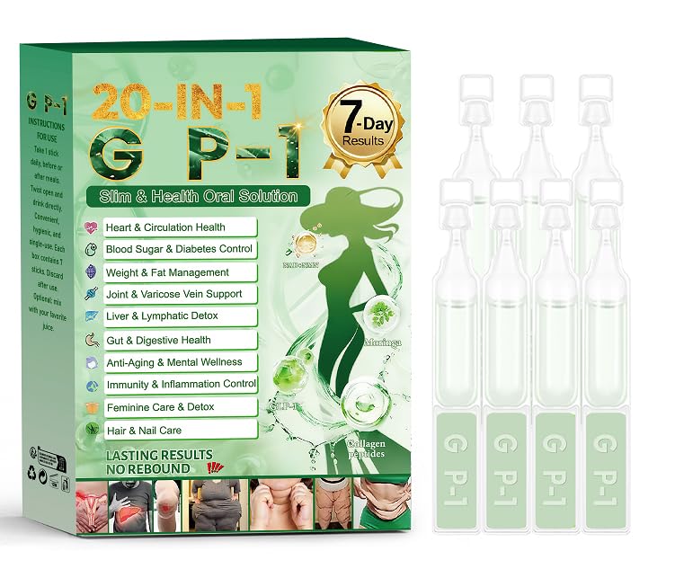 G P-1 20-in-1 Slim & Healthy Oral Solution, Natural Advanced Body Care Liquid Drops, Firming Skin and Body Shaping Care, G P-1 Care Liquid Drops, G P-1 Dropsfor Men & Women – (7 PCS/Box) G P-1 20-in-1 Slim & Healthy Oral Solution, Natural Advanced Body Care Liquid Drops, Firming Skin and Body Shaping Care, G P-1 Care Liquid Drops, G P-1 Dropsfor Men & Women – (7 PCS/Box)