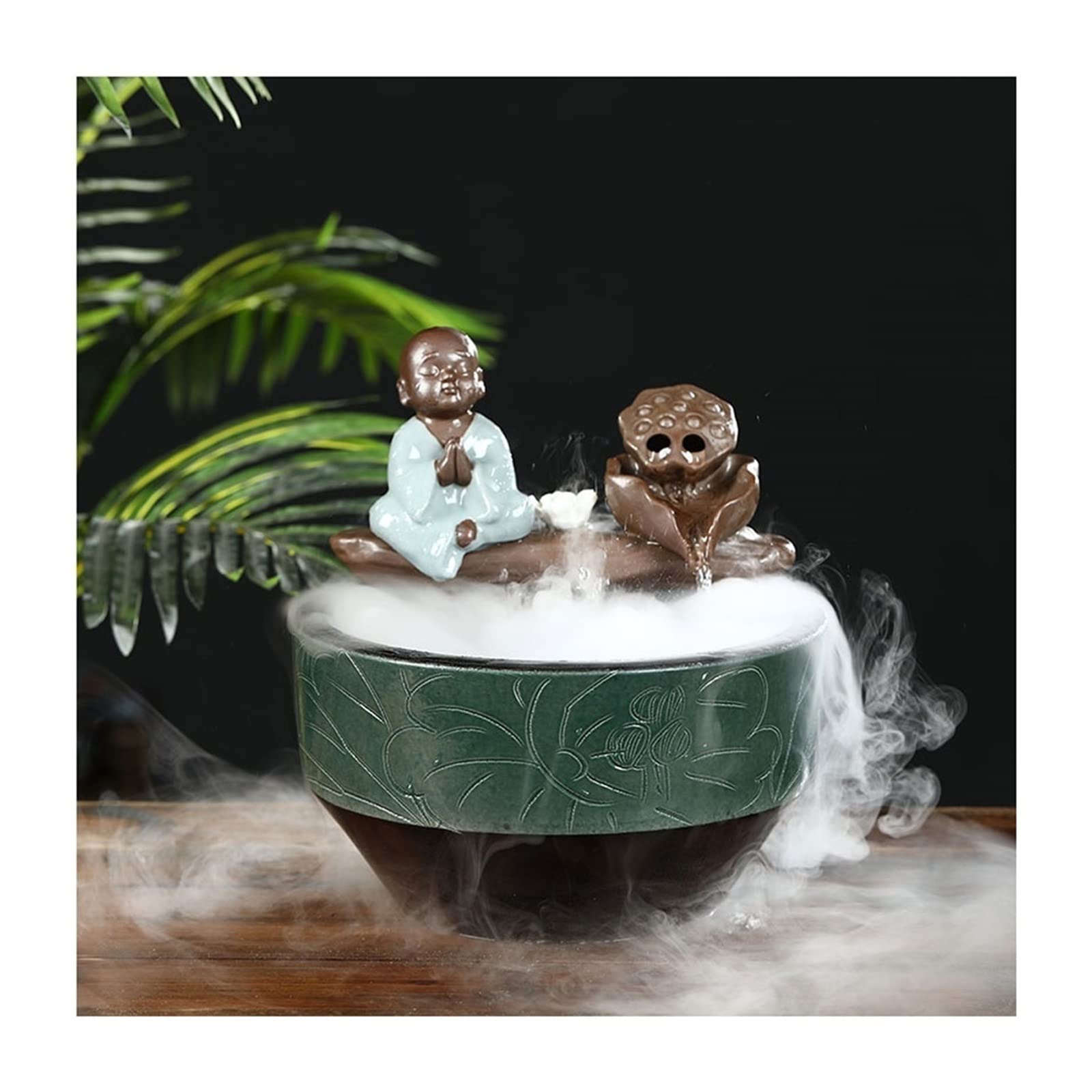 Réservoir Poissons D'aquarium Aquarium Céramique Fish Tank Maison Salon Circulation Flow Water Feng Shui Chanceux Ornement Balcon Goldfish Bowl | C