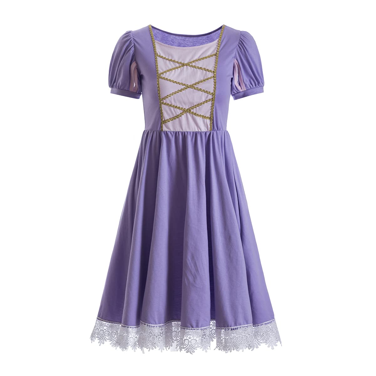 Ruikajia Women's Purple Tangled Princess Dress Adult Tangled Princess Cosplay Costume Flynn Rider Costume Cosplay, Large