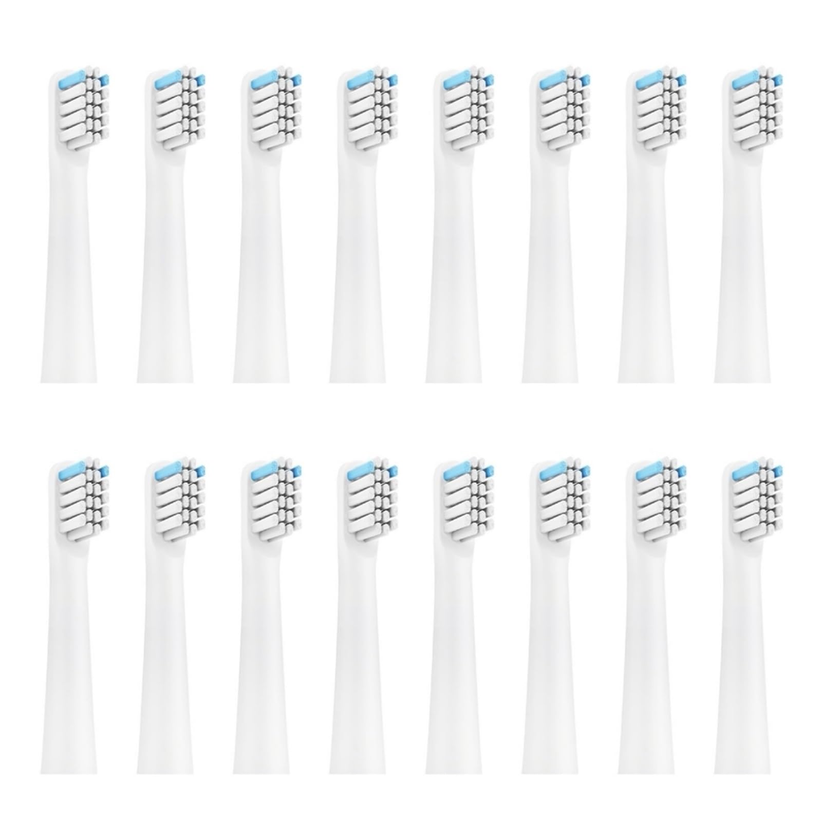 Zahnbürstenköpfe, kompatibel mit Realme, N1 N2 RTX2103 | SN301 Ersatzköpfe für elektrische Zahnbürste, weiche Borsten(WHITE 16PCS)