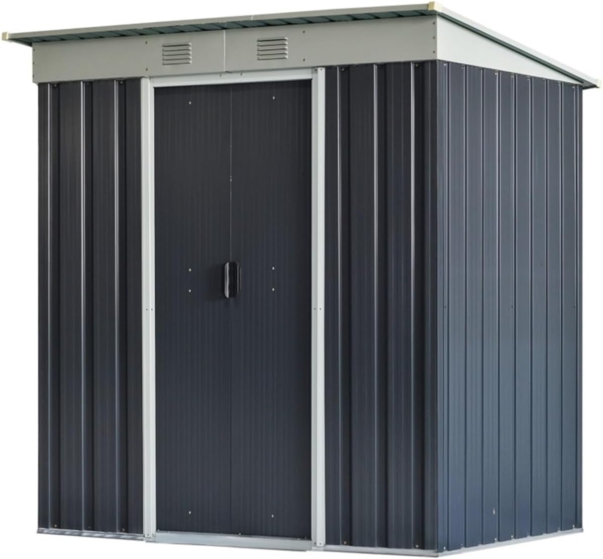 Garden Sheds Metal Outdoor Storage Shed, Garden Tool Storage House Organizer with Sliding Doors, Lock and 2 Vents, for Backyard Patio Outdoor Storage Sheds
