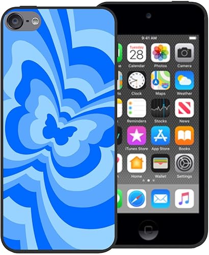 Miniatura 6 de zaztify Funda de teléfono para iPod Touch 567, color rosa claro, mariposa, remolino, inclinación, café, latte, San Valentín, bloque de color, a