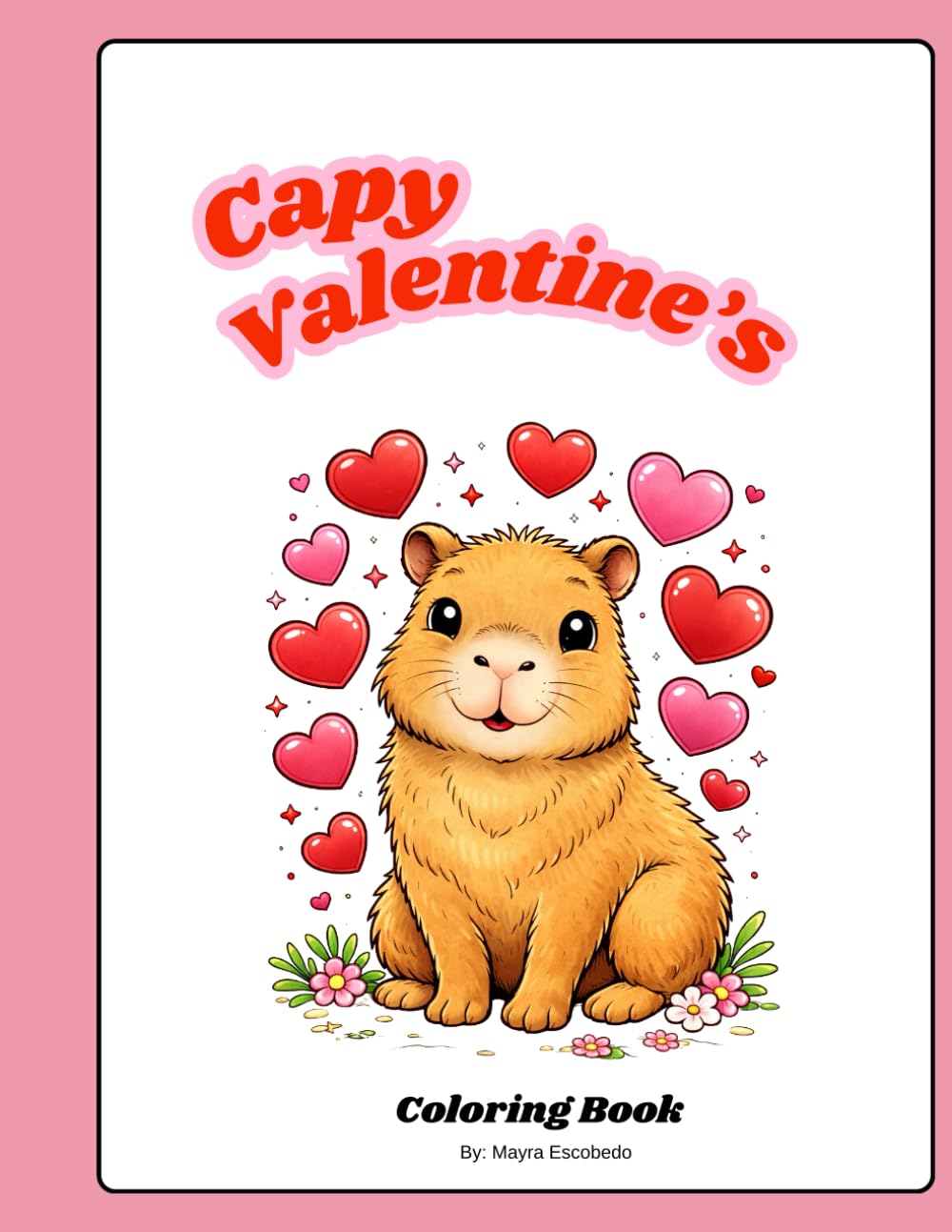 Capy Valentine's: Coloring Book