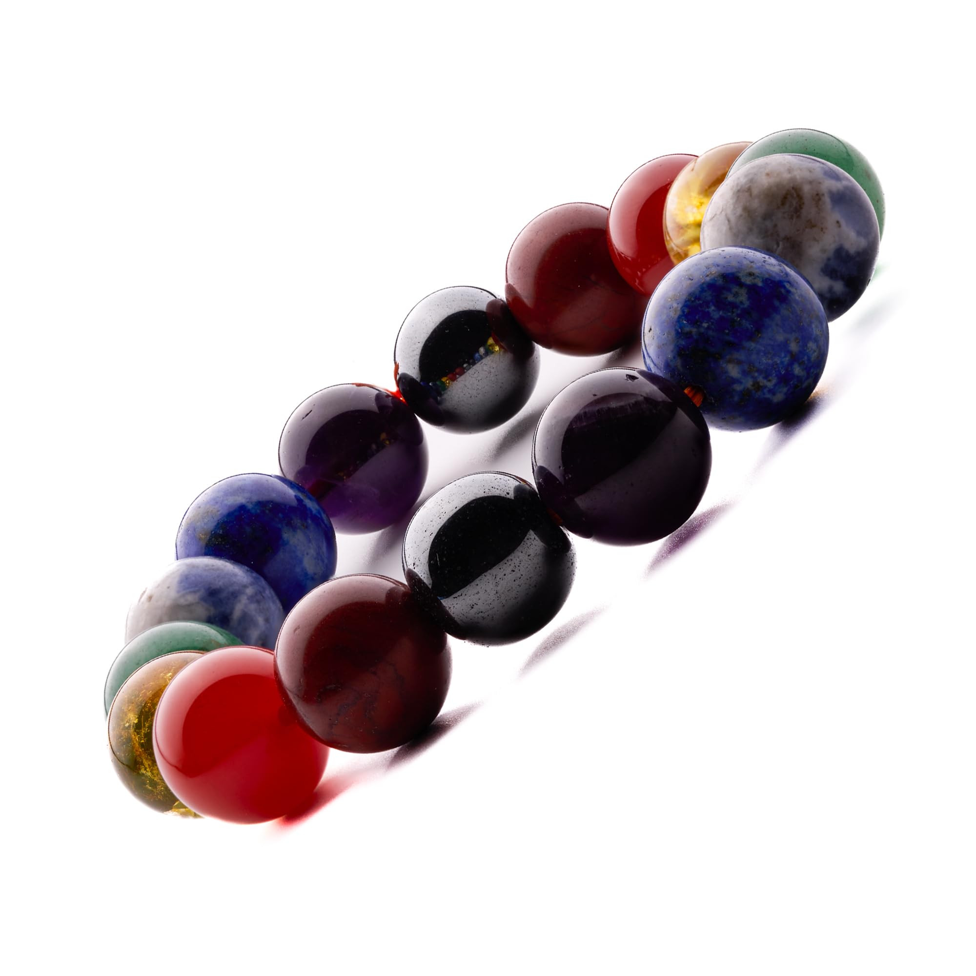 Plus Value Seven 7 Chakra Stone Bracelet for Men & Women Aura, Chakra & Reiki Crystal Healing (Beads Size 12mm, Jute Bag) (B0CJNV5LY2) Amazon Price History, Amazon Price Tracker