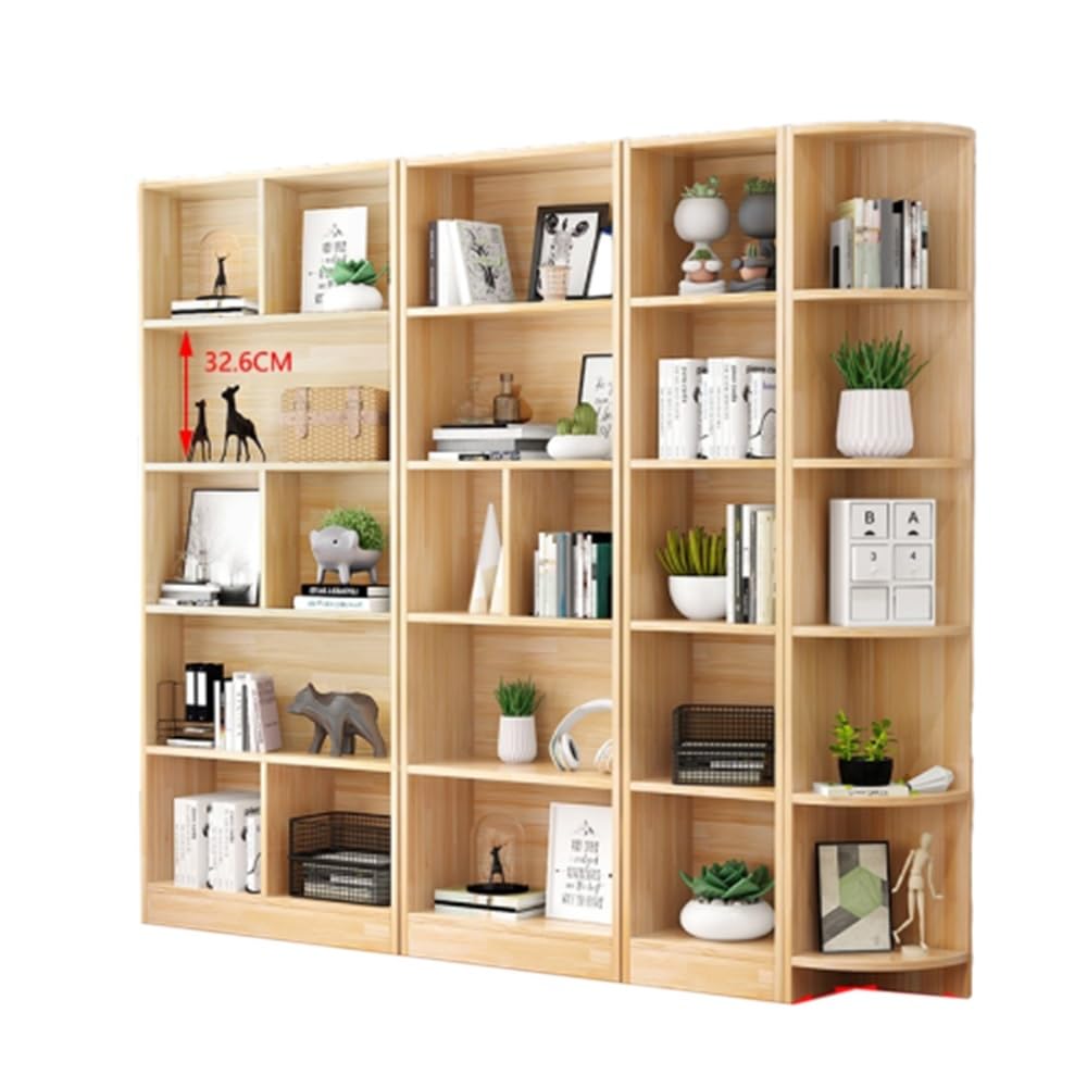 Amazon.com: Solid Wood Bookcase, Original Pine Integrated Wall