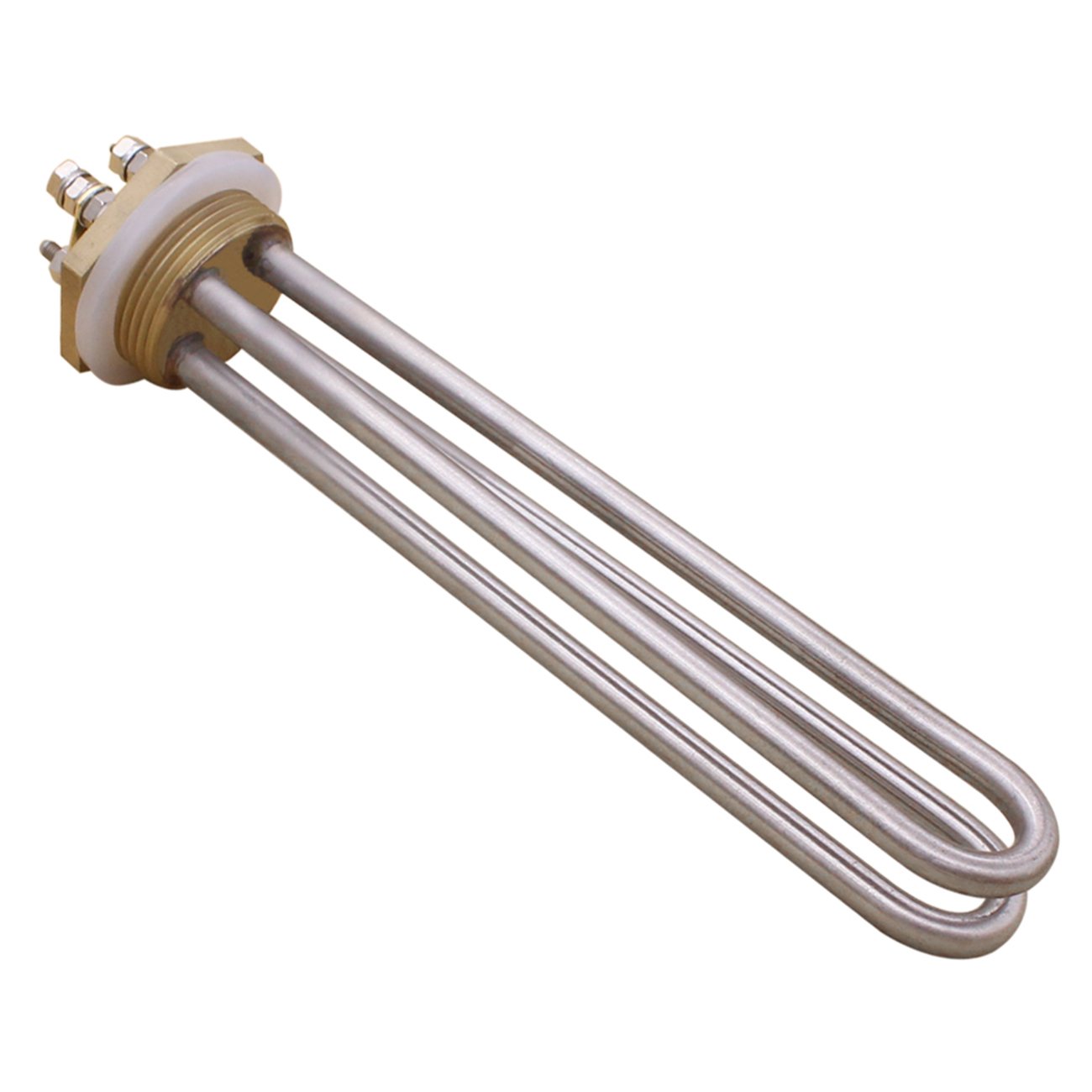 aiicioo DC 48V 900W Stainless Steel Solar Panel Heater Element with Heating 1.25" Standard Flange BSP Thread