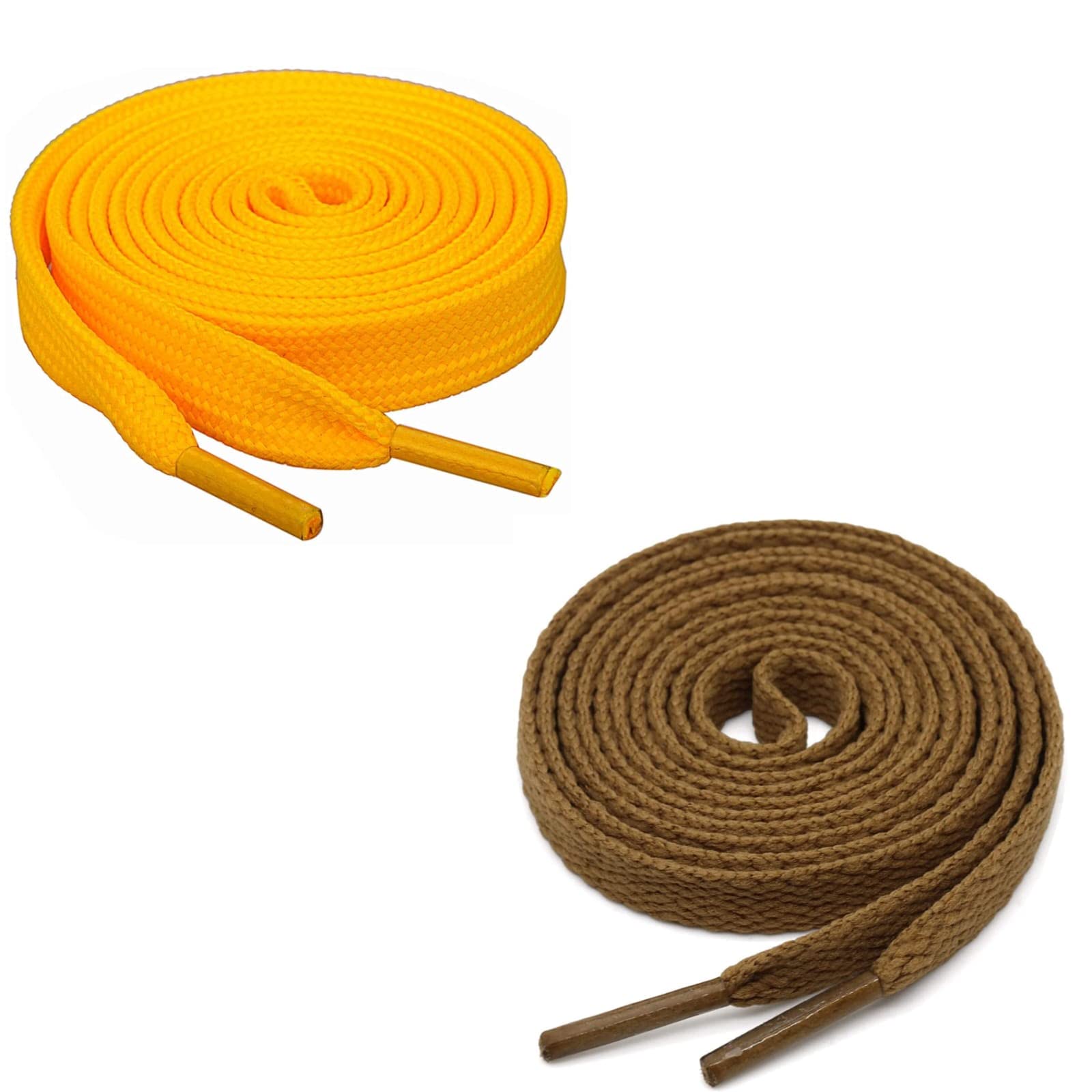 GRAH SANGRAH® (2 Pair (1 Pair Per Single Color) Flat Unisex Shoelaces for Sport, Running Casual Shoes. (120 CM, YELLOW-LIGHT BROWN) (B0BTHYGB8T) Amazon Price History, Amazon Price Tracker