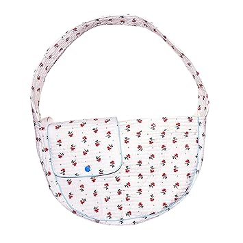 Indy Mall Portable Pet Travel Bag Crossbody Bag Handbag for Dog Travel Carry Outdoor Floral Small