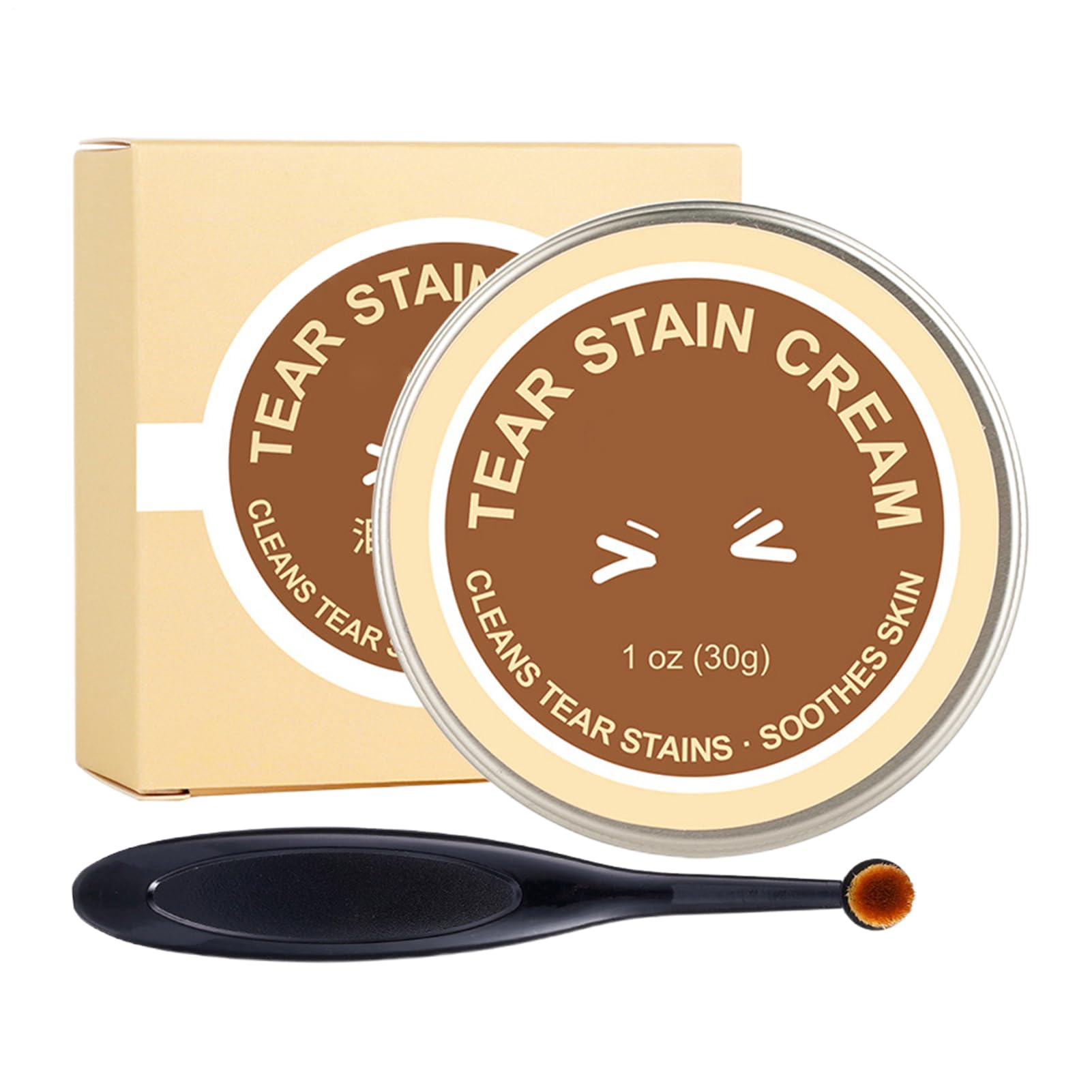 Canine Eye Stain Cleaner, Puppy Facial Care Ointment, Soft Smudge Lifting Wax with Fine Conditioning Blend Travel Ready Size, Coat Maintenance Aid, Visual Freshness Helper