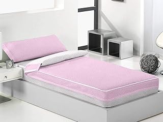 Lanovenanube - Saco nórdico Mole Cama 90 - Color 851 Rosa/Blanco Sin Relleno