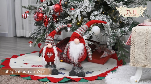 Valery Madelyn Lot 2 Grandes Chaussettes De Noël Blanches 64 Cm – Argenté Sapin Renne Flocons, Décoration Cheminée Festive & Cadeau